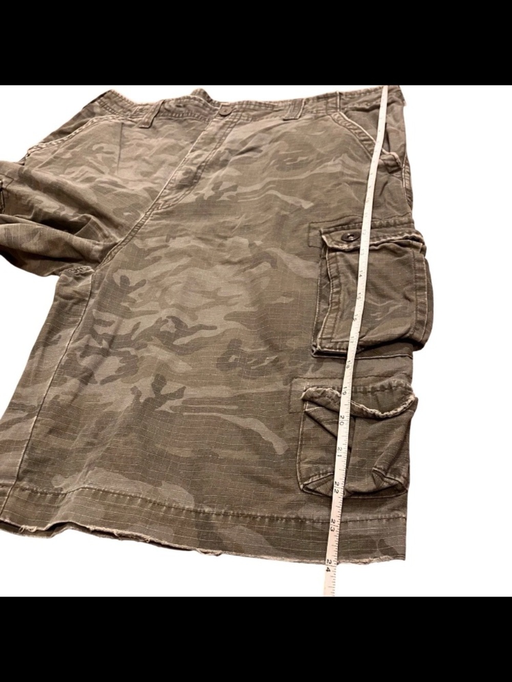 NOBO Cargo Shorts Men Camo 90s Y2K Baggy Army Streetwear 38 - Picture 15 of 15